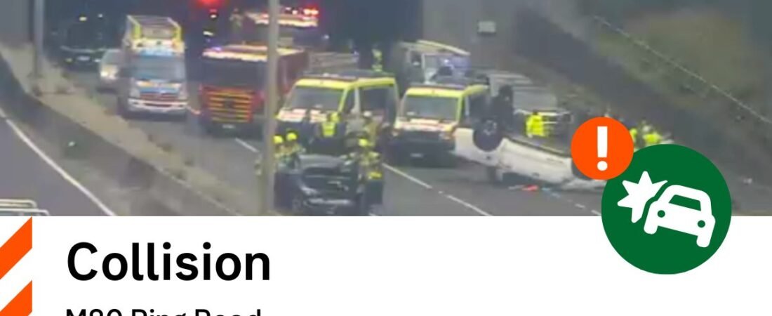 Ring Road Accident: Fiery Multi-Vehicle Crash Shuts Down M80 Ring Road in Melbourne