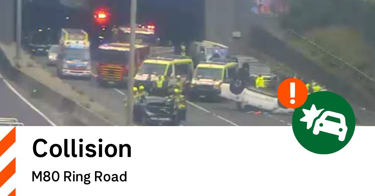 Ring Road Accident: Fiery Multi-Vehicle Crash Shuts Down M80 Ring Road in Melbourne